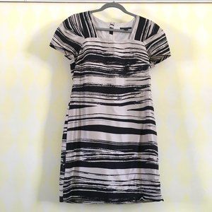 Banana Republic short sleeved silk mini dress